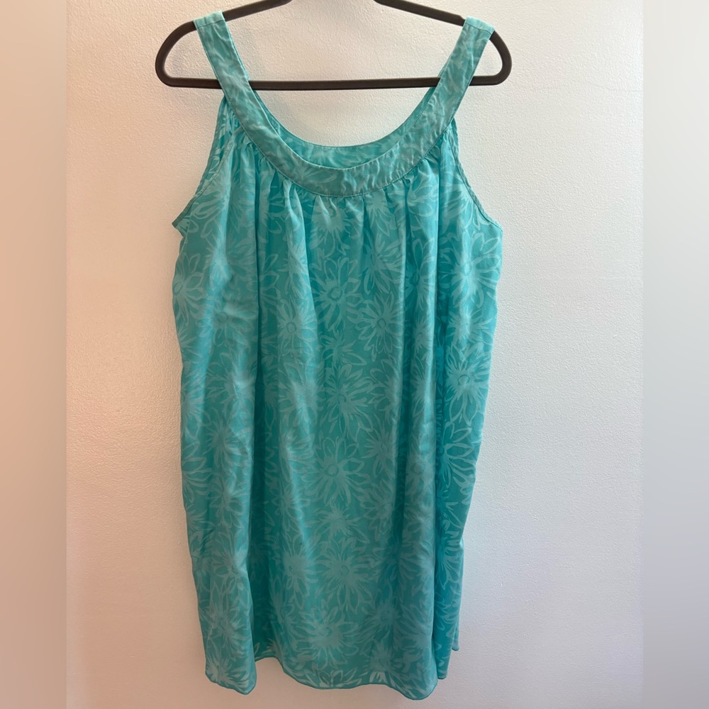 George Turquoise Floral Sleeveless Nightgown XL (16-18)